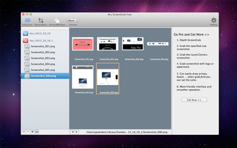 Screenshot #1 pour Acc ScreenGrab Free