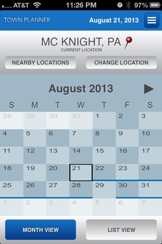 Town Planner Events Calendar screenshot 3