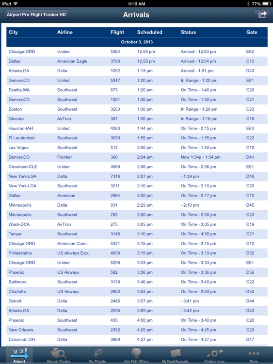 Milwaukee Airport Pro (MKE)+ Flight Tracker HD screenshot-3
