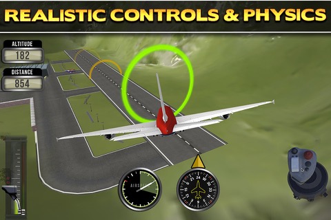 3D Plane Flying Parking Simulator Game - Real Airplane Driving Test Run Sim Racing Gamesのおすすめ画像3