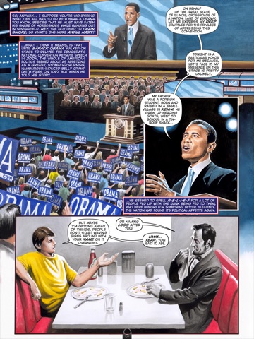 Political Power: Barack Obama by Blue Water Comics and Auryn Apps. (iPad Lite Version) screenshot 3