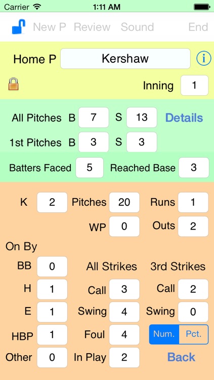 OnScreen Pitch Count