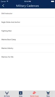 u.s. military cadences — army, navy, air force, & marine corps iphone screenshot 2