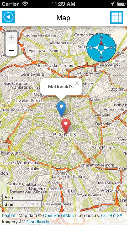France offline road map, guide & hotels (FREE edition)