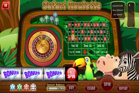 All Safari & Farm Nirvana Xtreme Roulette Games - 777 Fun Casino Story 2 Free screenshot 3