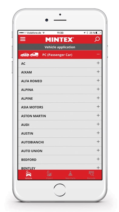 Screenshot #1 pour Mintex Brakebook