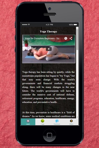 Yoga Therapy - A Healthy Alternative to Prescription Drugs screenshot 2