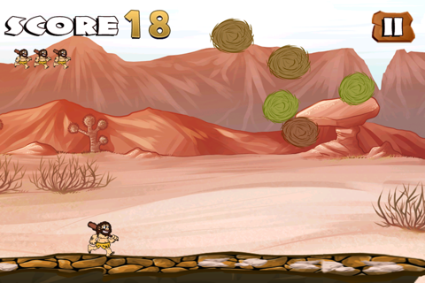 Adventures Of Running Cave-man Free Fun Wild Crazy Games screenshot 3