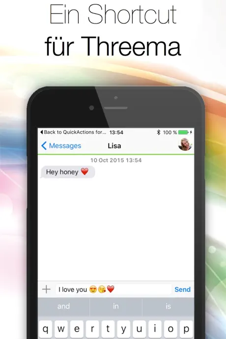 App für Threema - Ein Shortcut für Threema direkt auf dem Homesc