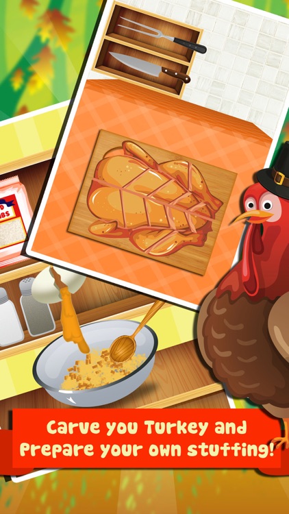 Thanksgiving Dinner Food Maker Salon - fun lunch cooking & making games for kids 2 (boys & girls)