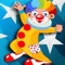 Angry clown shooting color balloon - Free Edition