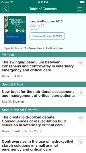 Journal of Veterinary Emergency and Critical Care(圖1)-速報App