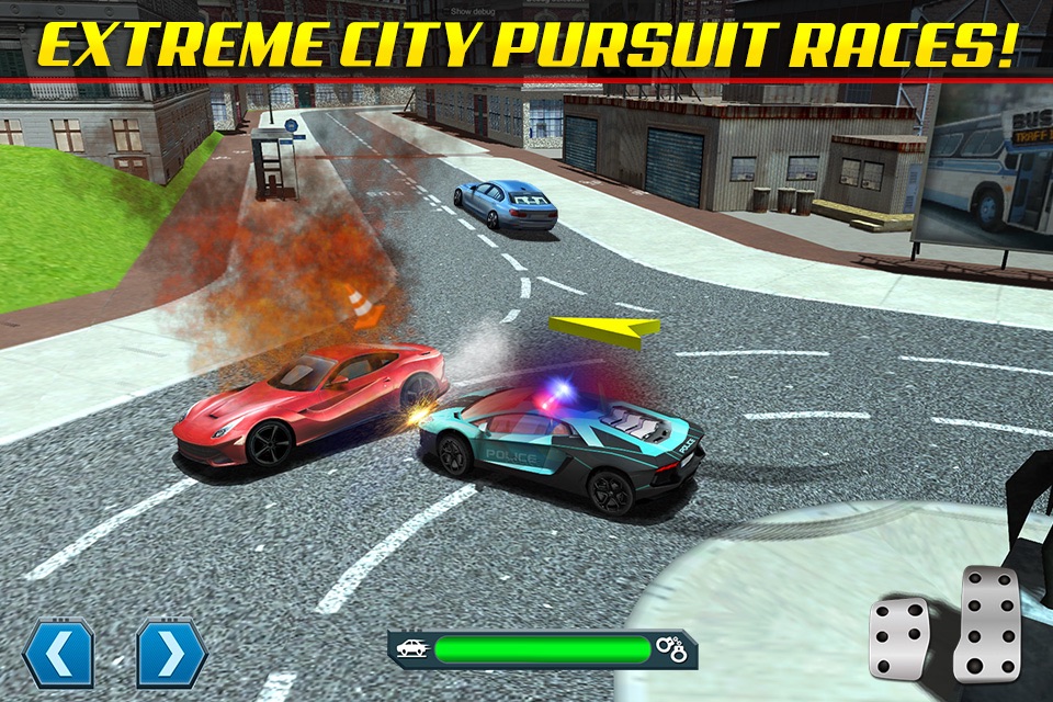 Police Chase Traffic Race Real Crime Fighting Road Racing Game screenshot 4