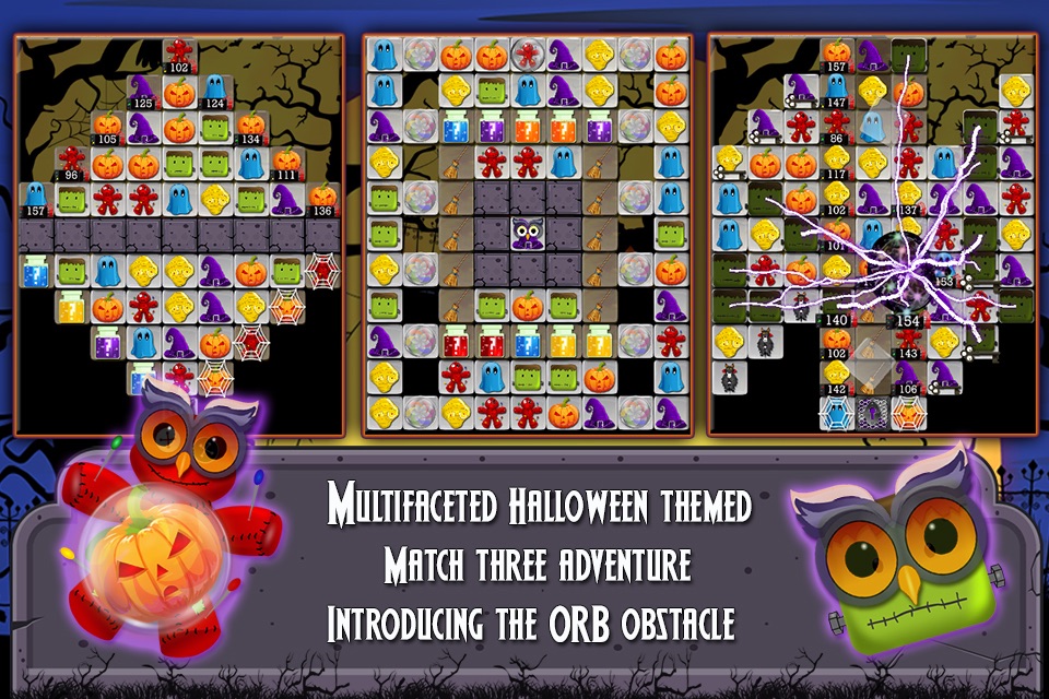 Halloween Drops 2 - Match three puzzle screenshot 2