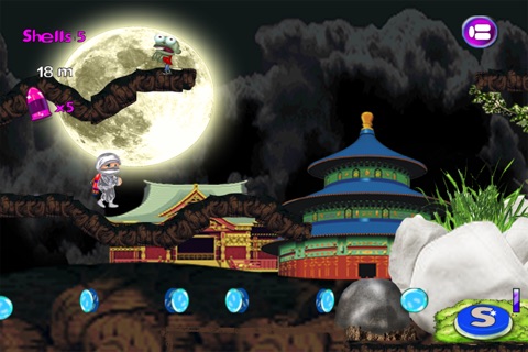 Ninja Kid Temple Adventure - Jetpack Runner Chasing Zombies screenshot 2