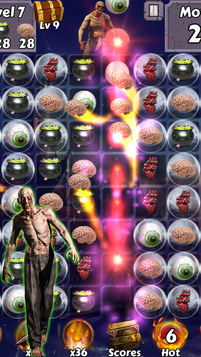 Screenshot #2 pour Zombie Mania Halloween World - Free puzzle games for trick or treat