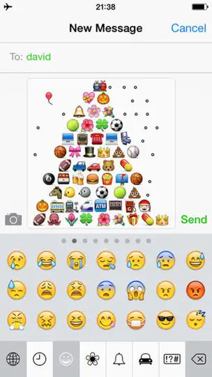 Captura de pantalla de Emoji Keyboard 2 - Smiley Animations Icons Art & New Hot/Pop Emoticons Stickers For Kik,BBM,WhatsApp,Facebook,Twitter Messenger en iPhone 1