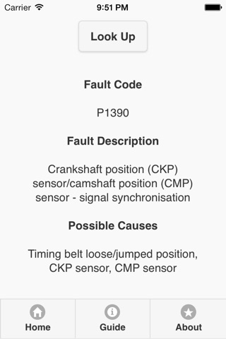 OBD/Manufactures Trouble Codes(Fault Codes) screenshot 3