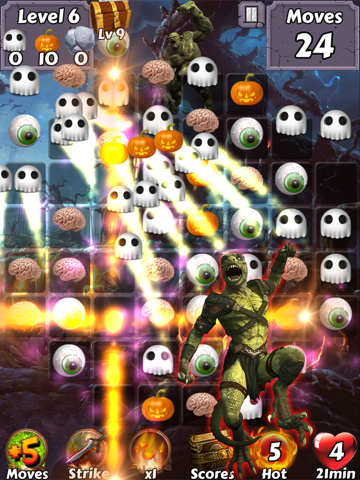 Monster Mash Mania Halloween - Wear pumpkin costumes and collect haunted wallpapers iPad screenshot 2 - Games app
