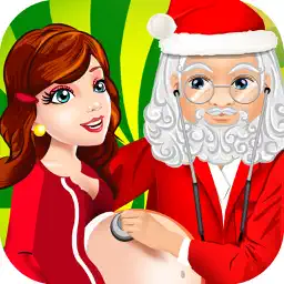 Mommy's Christmas Baby Doctor Salon - My Santa Spa Make-Up Games! app icon