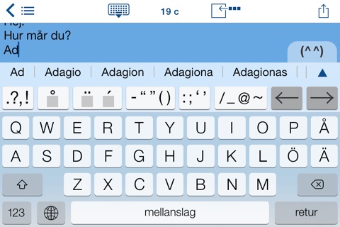 Easy Mailer Swedish Keyboard screenshot 2