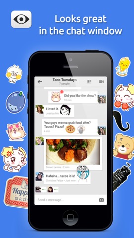 Stickers for Hangouts FREE Editionのおすすめ画像3