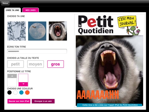 Le Petit Quotidien pour iPad screenshot 4