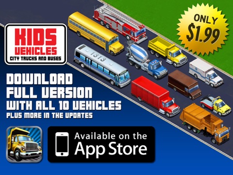 Kids Vehicles: City Trucks & Buses HD Liteのおすすめ画像4