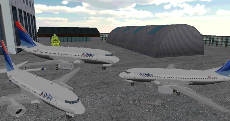 Airport 3D Airplane Parking