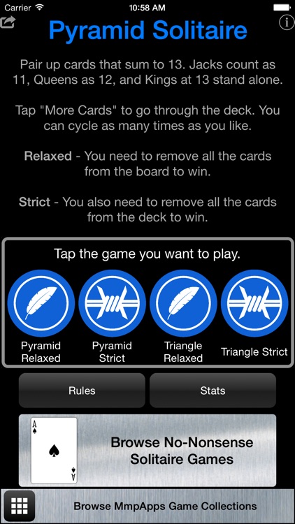 Pyramid Solitaire - Classic