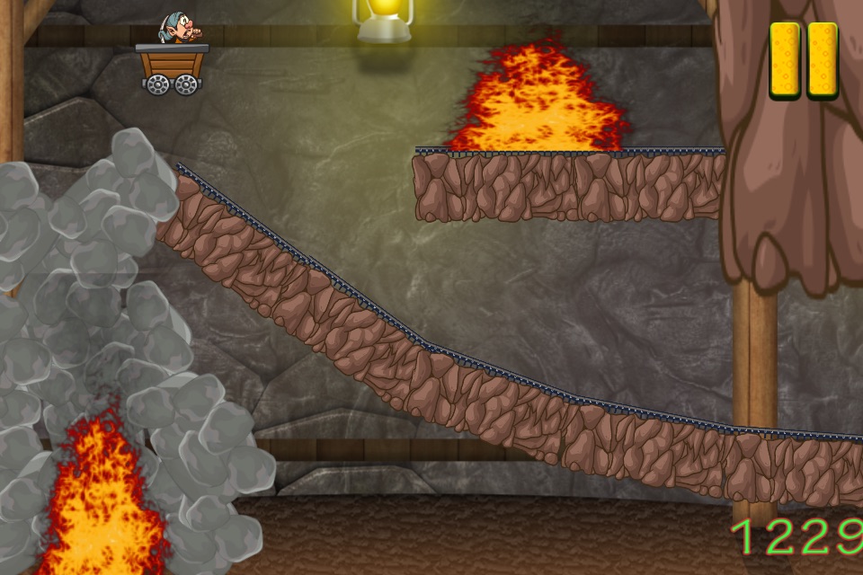 Mine-Cart Shaft Dash Maze Game - California Diamond Cave Escape screenshot 3