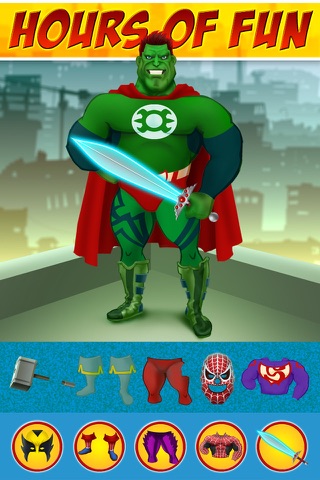 Create Your Own Superheroes - Fun Dressing Up Game - Free Version screenshot 2