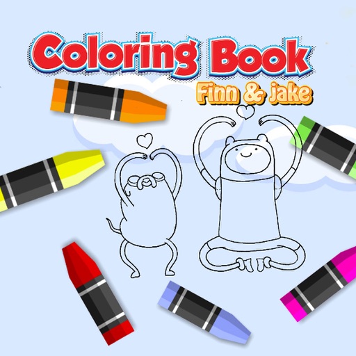 Coloring Book Kid Games For Finn and Jake Version icon