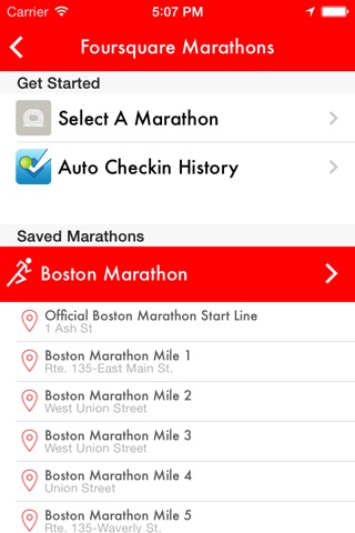 Uber Marathon for Foursquare screenshot 2