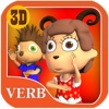 Verbi per i bambini- Parte 2- Apprendimento del linguaggio nei bambini in età prescolare: Children learn animated Italian language action verbs and play