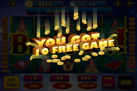 Casino Hit it Slots Lucky Magic 7 of Aladdin's Rich Gold Lamp Pro screenshot 4