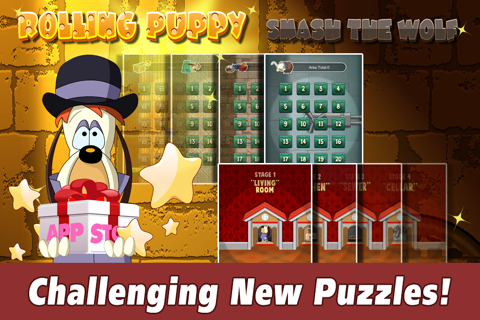 Rolling Puppy Lite - Smash the Wolf screenshot 3