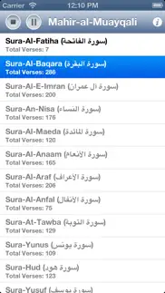 quran audio - sheikh mahir al muayqali iphone screenshot 2