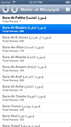 Quran Audio - Sheikh Mahir Al Muayqali iPhone image 2