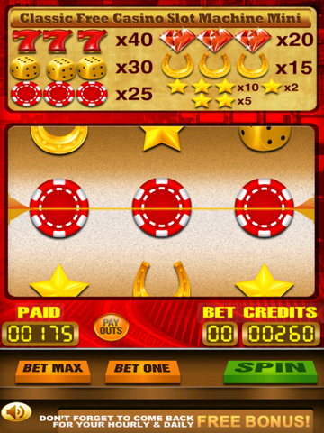 Screenshot #5 pour Classique jeu de machine à sous : Classic Casino Slot Machine Mini Pro jeux with gratuit Bonus pour iPhone, iPad, et iPod touch