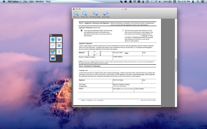 pdf editor + iphone screenshot 1