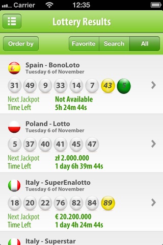 Lottery Results from Wintrillions screenshot 2