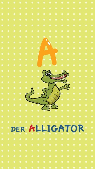 ABC Animals German Alphabets Flashcards: Vocabulary Learning Free For Kids! 1.0.3 IOS -