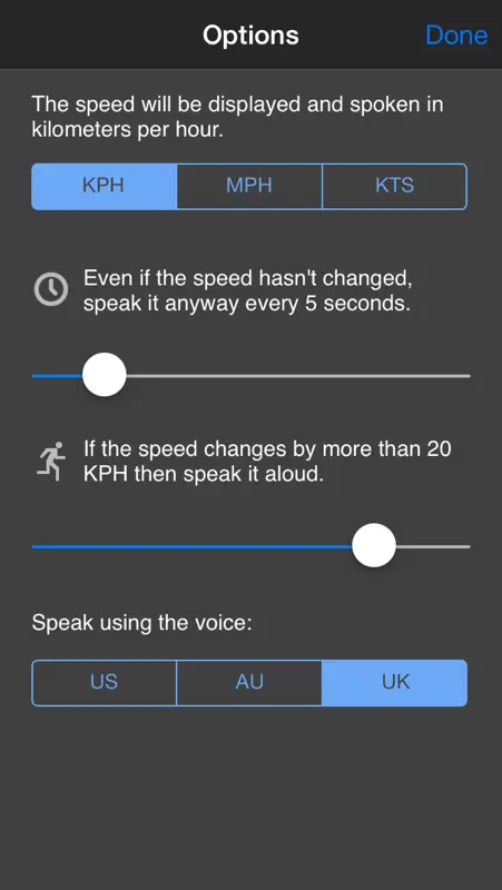 Speed Speak - Talking Speedometer screenshot 1 of 2