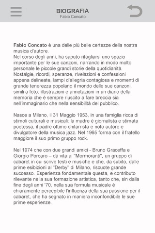 Fabio Concato screenshot 4