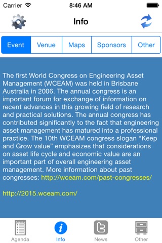 WCEAM 2015 screenshot 2