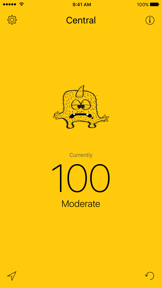 Hazel - 1-hour PM2.5 PSI Readings for Singapore screenshot