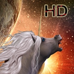 Espace de dragon attaque licorne flamme - Wyvern mortelle chasse au pegasus 3D