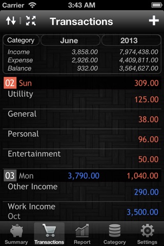 Spending² screenshot 2