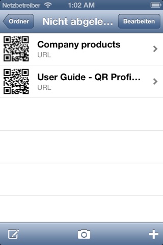 !QR Profi - professional and fast QR Code and Barcode Reader / Scanner. screenshot 3